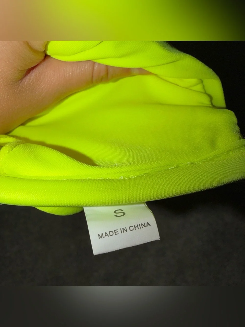 Neon Yellow Triangle Bikini Top - Women Swim Bikini